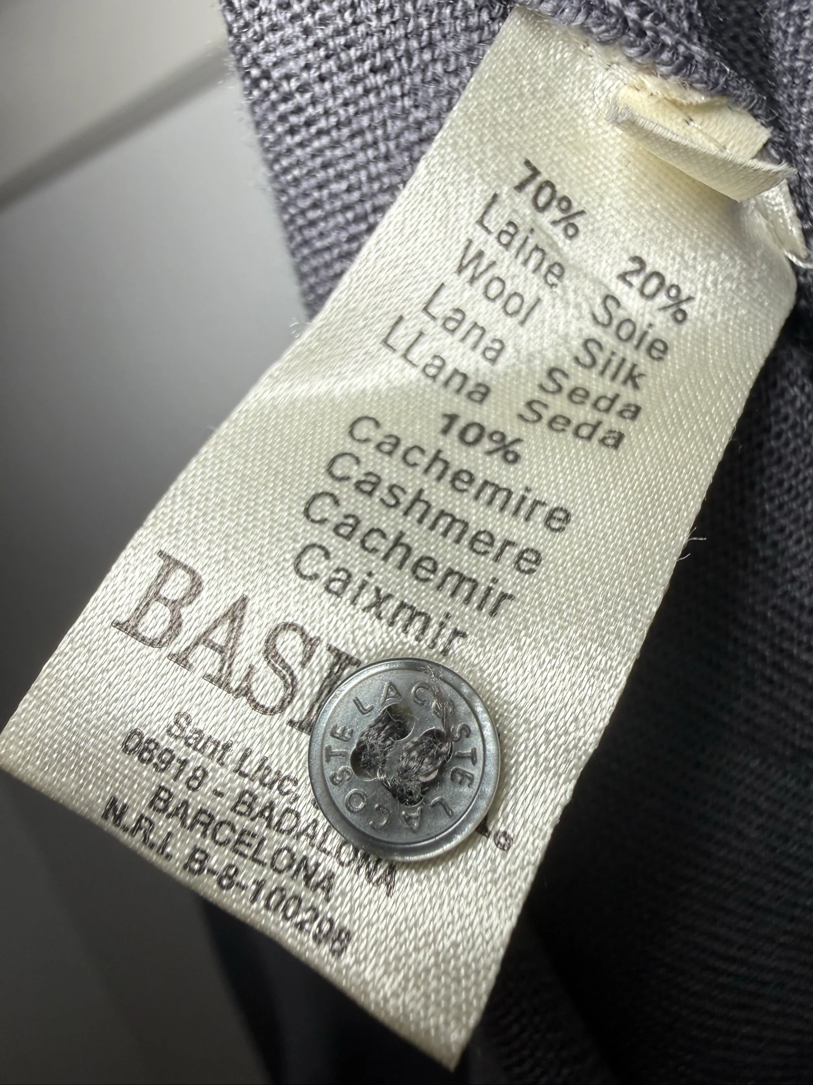 Lacoste Men’s Grey Button Cardigan – photo 5